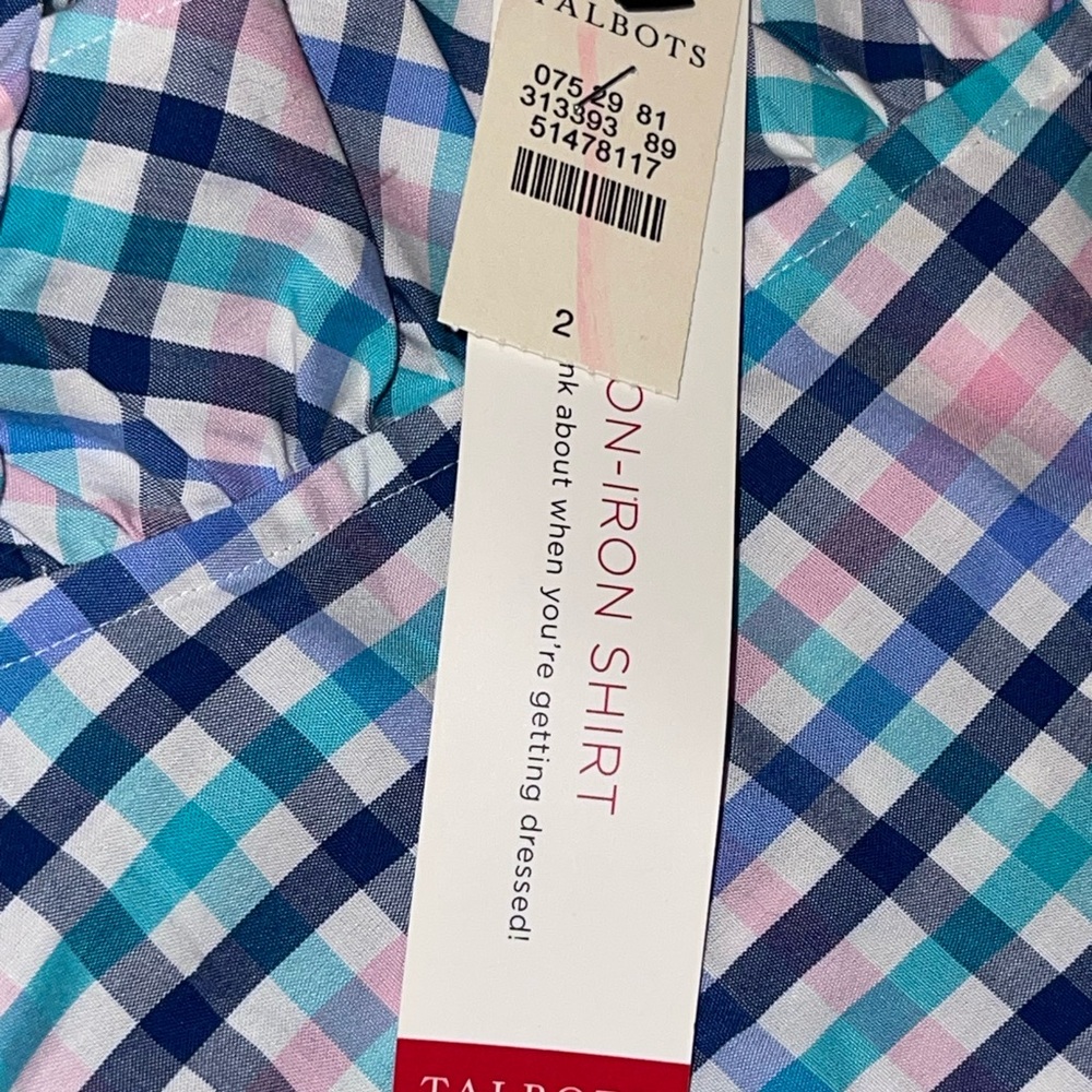 Talbots Multicolor Ruffle Neck Top‎ - Picture 9 of 11